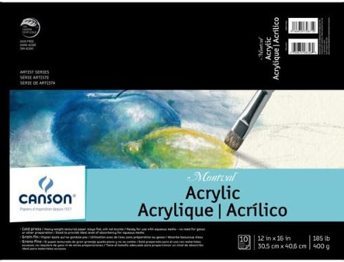 Montval Acrylic Paper Pad 12X16 10/Sheets