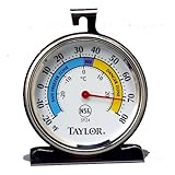 Taylor Food Service Classic Series Freezer-Refrigerator Thermometer, Large Dial