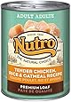 The Nutro Company Adult Dog Food Can with Chicken, Rice and Oatmeal Formula, 12.5-Ounce, Pack of 12