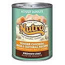 The Nutro Company Adult Dog Food Can with Chicken, Rice and Oatmeal Formula, 12.5-Ounce, Pack of 12