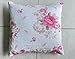 2PCS Luckyeeh Floral Rose Pillow Case Cover White 2 Pieces Per Order (PL102