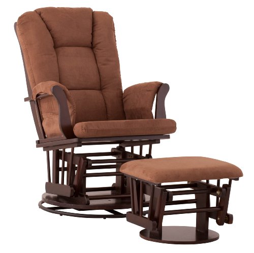 Status Milano Swivel Glider/Ottoman, Espresso/Chocolate On Sale