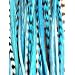 Range From 4"-6" Blue with Turquoise with Best Quality Salon Feathers for Hair Extension 5 Feathers