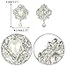EVER FAITH Women's Austrian Crystal Elegant Leaf Teardrop Pendant Brooch Clear Silver-Tone