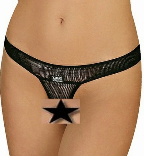 Eros Veneziani String Tanga ouvert, No 2509, schwarz
