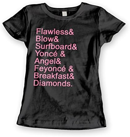 Famous Beyoncé Words Girls T-Shirt (Black, Juniors X-Large)