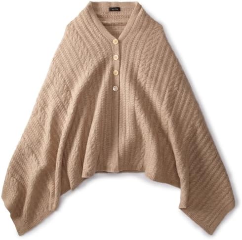 Sofia Cashmere Women's Cable Rectangle Cape