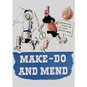 S1268 SMALL MAKE DO AND MEND METAL ADVERTISING WALL SIGN RETRO ART