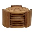 Lipper International Bamboo 7-pc. Coaster Set
