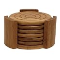 Lipper International Bamboo 7-pc. Coaster Set