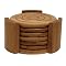 Lipper International Bamboo 7-pc. Coaster Set
