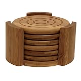 Lipper International Bamboo 7-pc. Coaster Set
