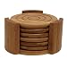 Lipper International Bamboo 7-pc. Coaster Set