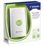 三菱化学メディア｜Verbatim 2.5'ポータブルハードディスクドライブ 320GB コンボタイプ FireWire USB HDPC320GVS