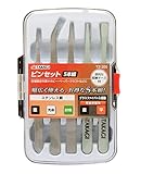 高儀 ピンセット 5本組 TZ-200