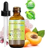 ORGANIC APRICOT KERNEL OIL Australian. 100% Pure / Virgin / Unrefined Cold Pressed Carrier Oil. 2 oz-60 ml. For Face, Hair and Body