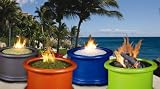 California Outdoor Concepts Bermuda-N Island Series-Blue-Fire Pit-Gas Logs-Natural Gas