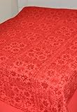 Home Furnishing King Size Cotton Bedspread with Silk Thread Hand Embroidery ....