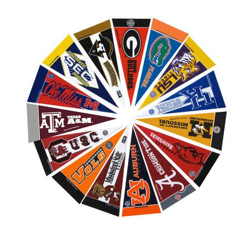 SEC Mini Pennant Set