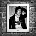 Deluxe Black & White Art Print "Alex Turner, Arctic Monkeys, 2006" Signed & Numbered Limited Edition Mini-Poster