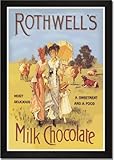 IMAGE OF Framed Art Poster 20x30, Rothwell's Milk Chocolate