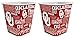 Boelter Brands NCAA Oklahoma Sooners 3 Liter Reusable Plastic Snack Bucket 2 Pack