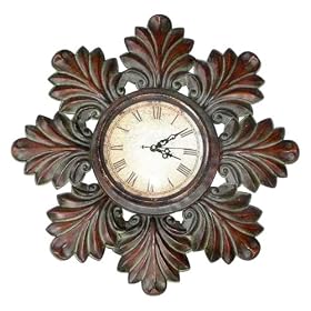 Leaf Design Wall Clock