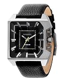Diesel Leather Collection Black Strap Black Dial Men's watch #DZ1336