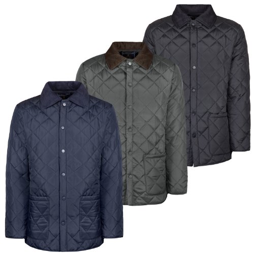 Soul Star Men's Diamond Quilted Jacket Soul Star Men's Diamond Quilted Jacket