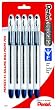 Pentel R.S.V.P. Ballpoint Pen, Fine Line, Blue Ink, 5 Pack (BK90BP5C)
