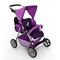 Bayer - poussette jumeaux chic 2000 mauve pour poupees
