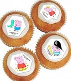 30 Peppa Pig Sugarette Cake / Cupcake Decorations