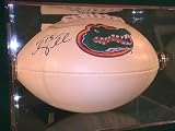 Tim Tebow Signed Autographed Florida Gators Logo Football Coa + Hologram w/ Football Holder