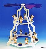 Weihnachtspyramiden 2-stöckige Pyramide - Engel - 49 cm