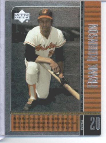 2000 Upper Deck Legends Baseball Card # 50 Frank Robinson Baltimore Orioles Mint Condition- Shipped In Protective ScrewDown Display Case!