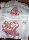 Care Bears Baby Plush Blanket and Hat White & Pink
