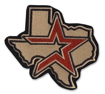 Houston Astros MLB Baseball Home and Road Jersey Sleeve Patch