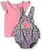 Nannette Baby Girls' Little 2 Piece Romper Set