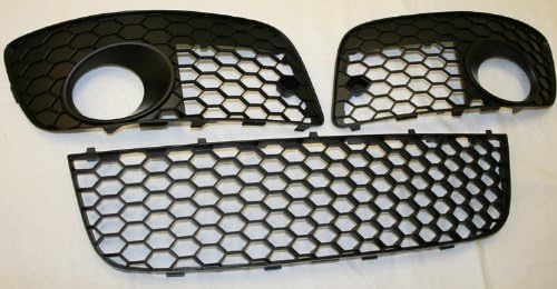 06-09 Volkswagen MK5 Jetta/GLI/GTI Fog Light Open Fog light Covers & A Lower Center Grille (2006 2007 2008 2009)