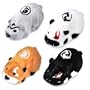 Kung Zhu Pet Battle Hamster Toy Set of 4 Ninja Warriors Azer, Drayko, Yama Thorn