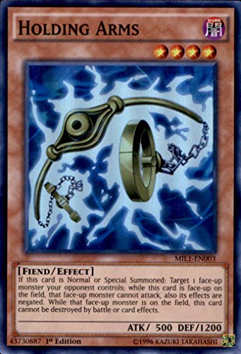 Yugioh Holding Arms MIL1-EN003 Super Rare 1st Edition