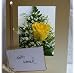 Yellow Rose Flower Card by Post