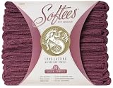 Softees Towels with Duraguard, Plum, 10pk