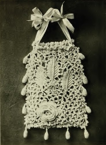 IRISH CROCHET RETICULE BAG