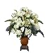 Artificial White & Green Hydrangea Centerpiece