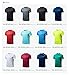 CLSL TM-MTS03-DGR_Large j-ALX Tesla Men's Lightweight HyperDri Cool T Shirt Sports Running Short Sleeve Athletic Top MTS03