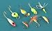 JB Lures Size 10 8 - Pc. Panfish Ice Fishing Kit