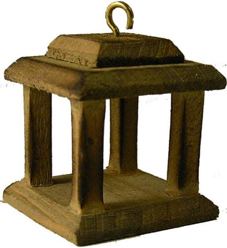 Accessori per presepi, lanterna di legno, altezza 3 centimetri