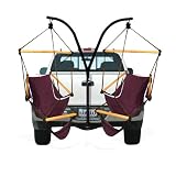 Hammaka 4103-HMKA Trailer hitch Stand & 2 Burgundy chairs