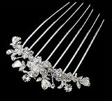 Roma Rhinestone and Crystal Wedding Comb